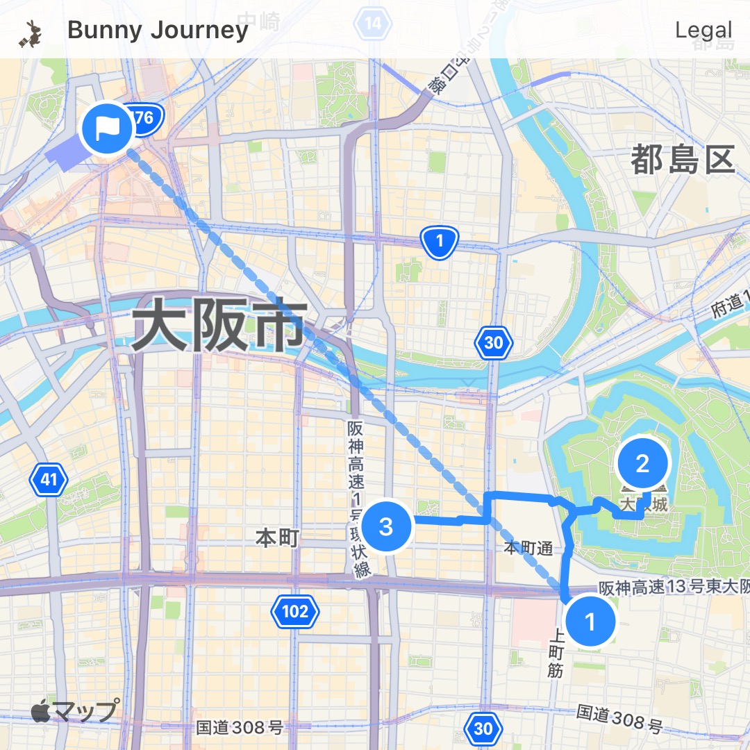 ルートのスクリーンショット