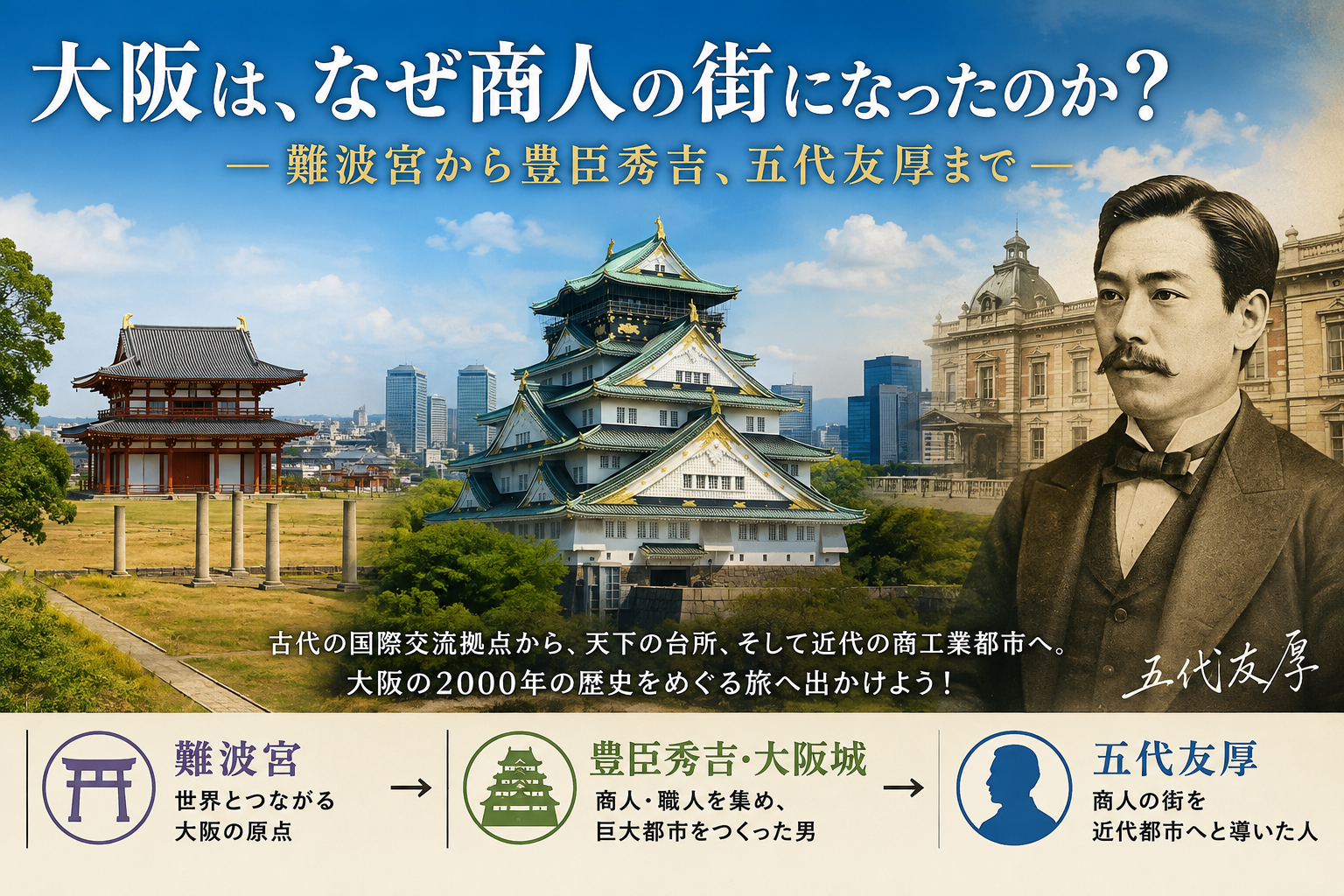大阪は、なぜ「商人の街」になったのか